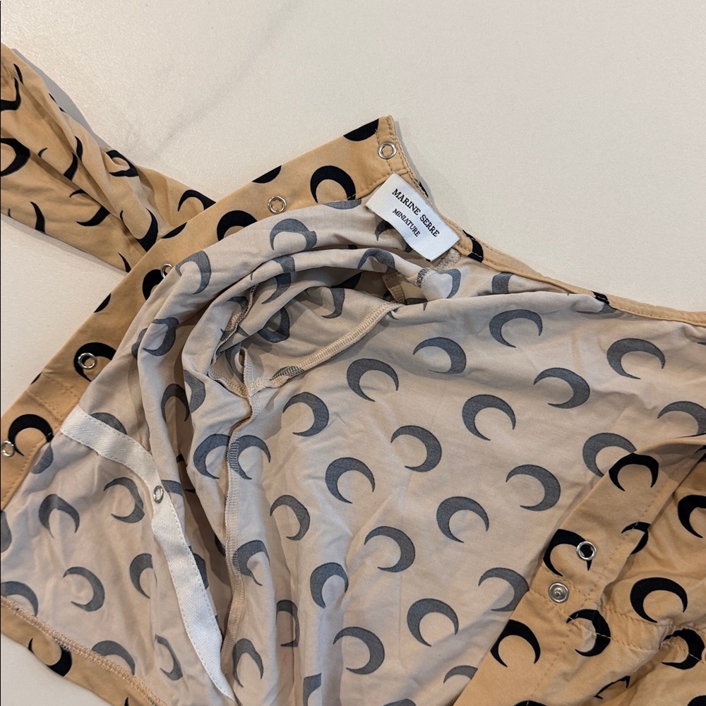 Marine Serre Moon Patterned Tan Kids One Piece - Picture 4 of 6